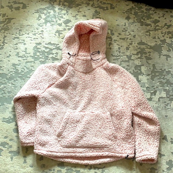 PINK Victoria's Secret Sweaters - PINK Victoria’s Secret Fluffy Pullover Hoodie